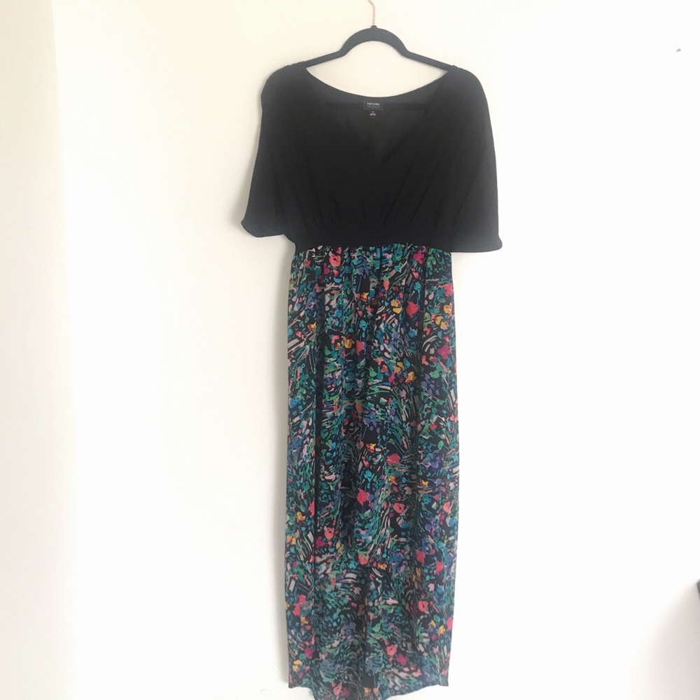 Nicole Miller black and multicolored dress